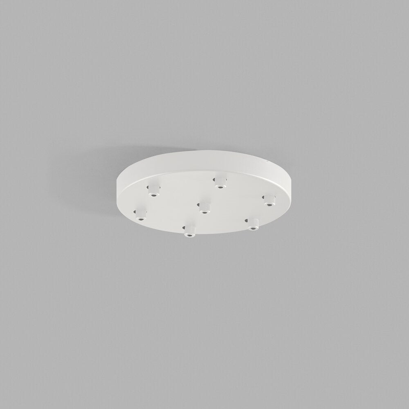 Ceiling base ø300/7 pendants white