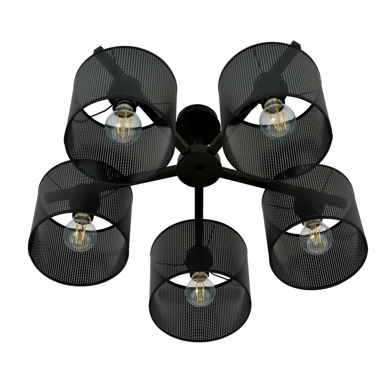 Jordan 5 black  lampe Taklampa