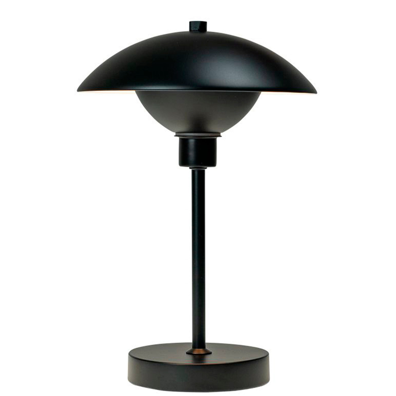 Roma sort genopladelig bordlampe