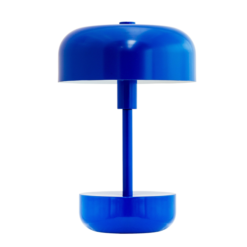 Haipot blå led genopladelig bordlampe