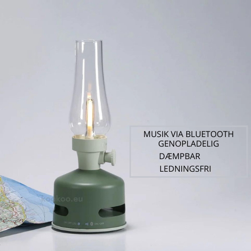 Led lantern speaker grøn Bärbar