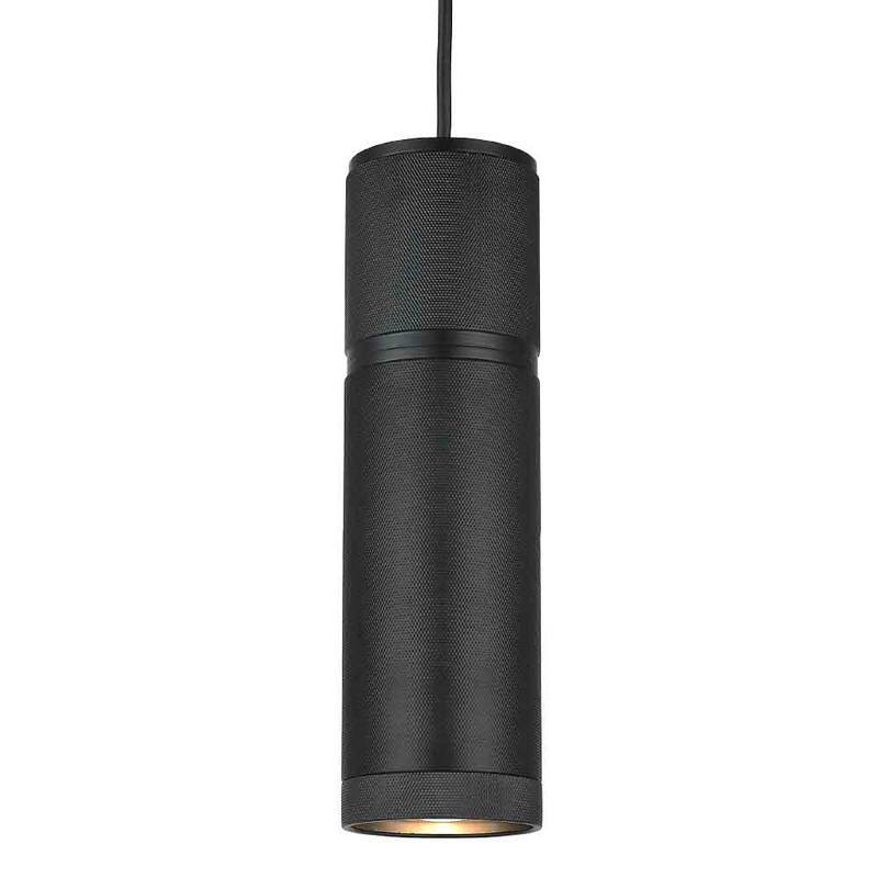 Halo- the pendant cylinder i metal sort ø12 2,5m kabel