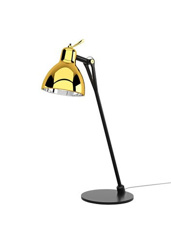 Luxy glam t0 bordlampe sort/guld Skrivbordslampa