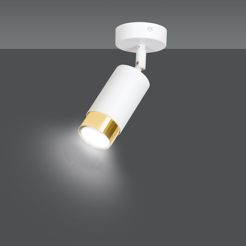 Hiro 1 wh/gold  lampe Spotlampa