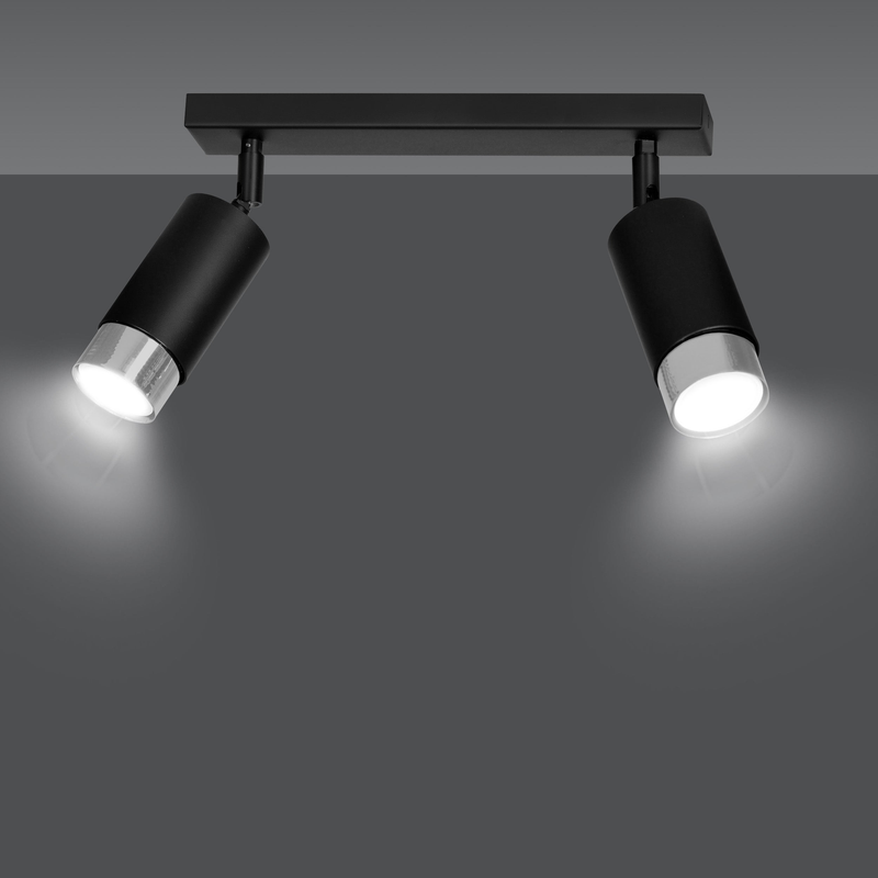 Hiro 2 bl/chrome  lampe Spotlampa