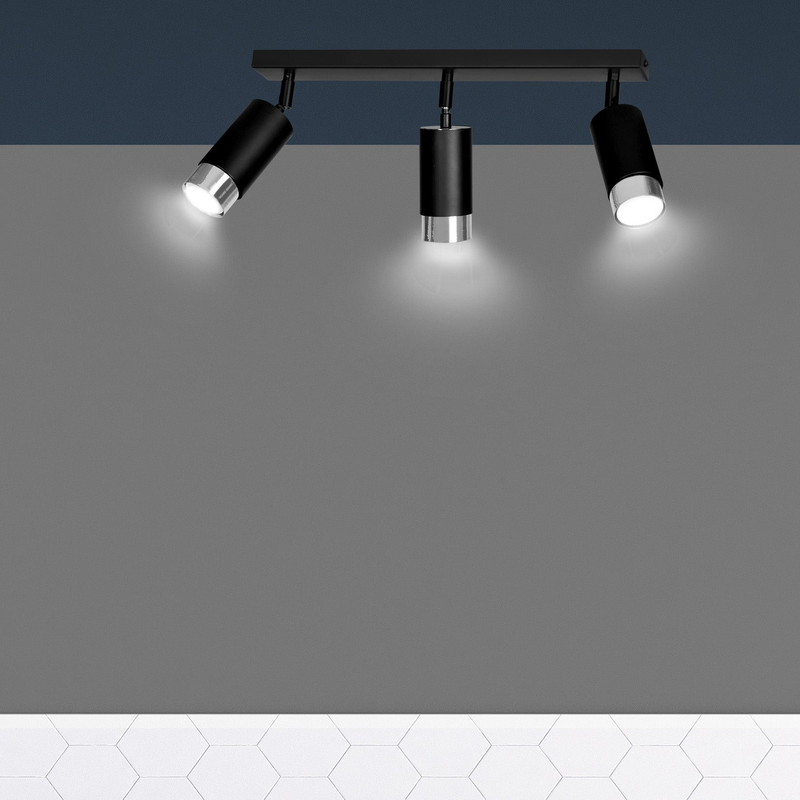 Hiro 3 bl/chrome  lampe Spotlampa
