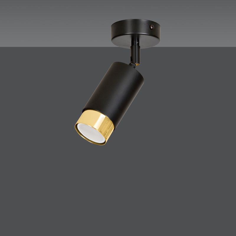 Hiro 1 bl/gold  lampe Spotlampa