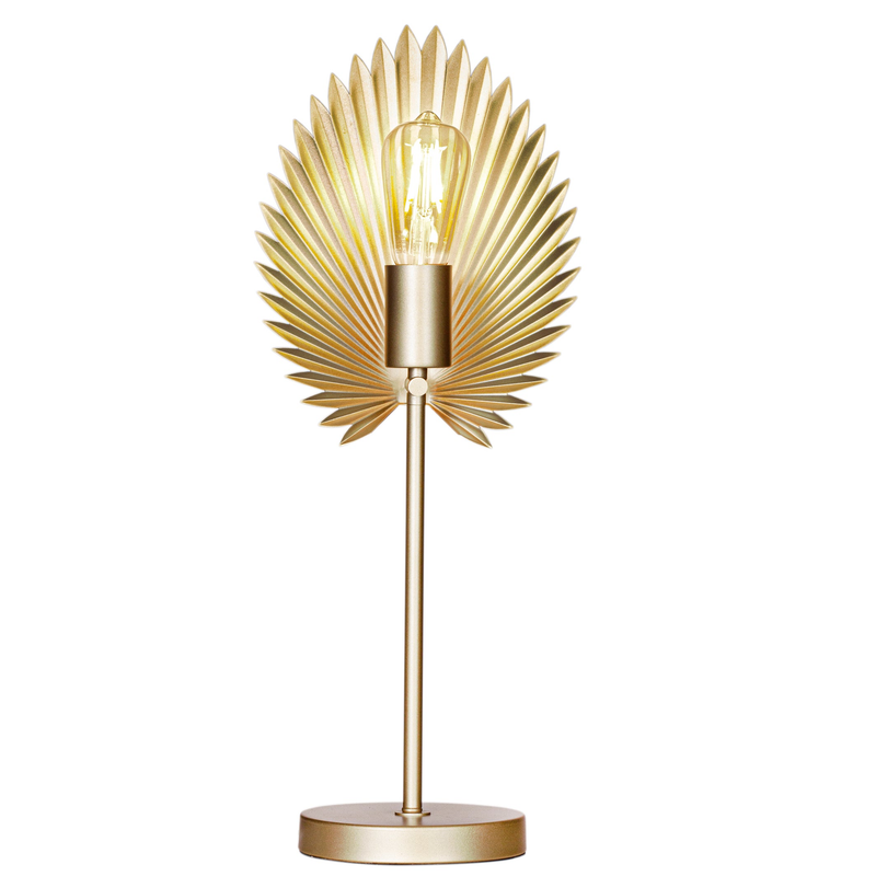Aruba bordlampe guld mat 
Bordslampa