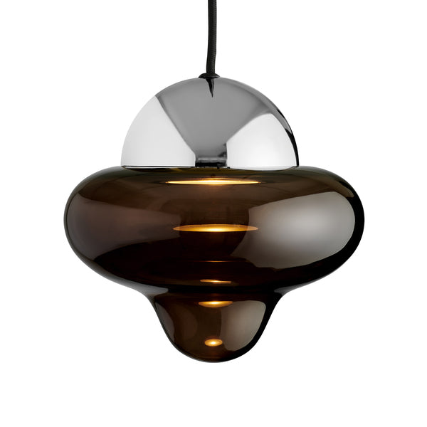 Design by us nutty brown pendant ø: 30 cm - brown/chrome Pendel