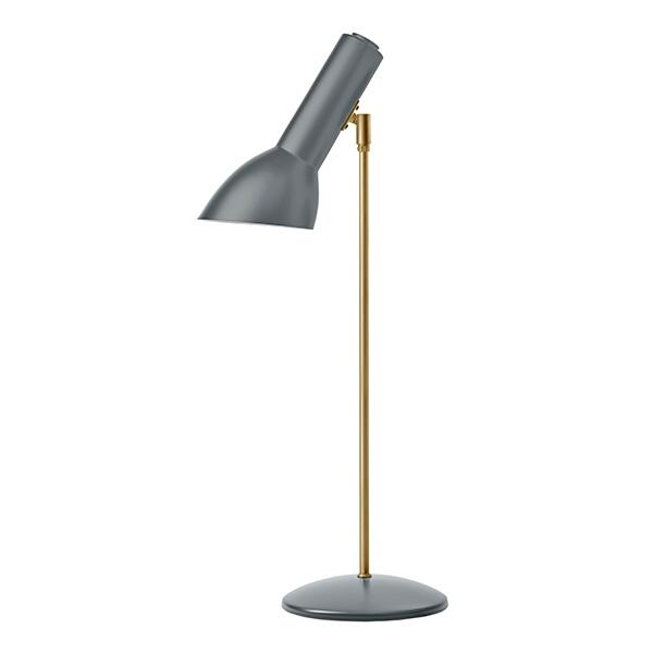Oblique bordlampe messing flintgrå 
Bordslampa