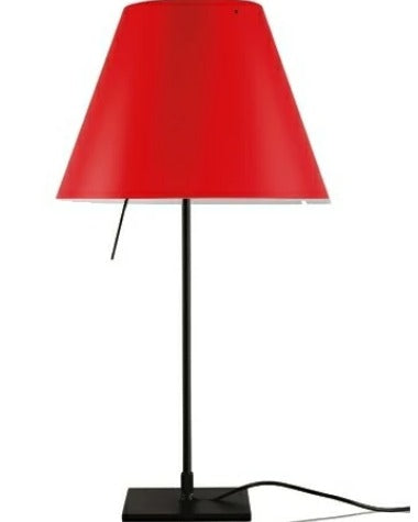 Costanzina bordlampe sort/primary red - luceplan 
Bordslampa