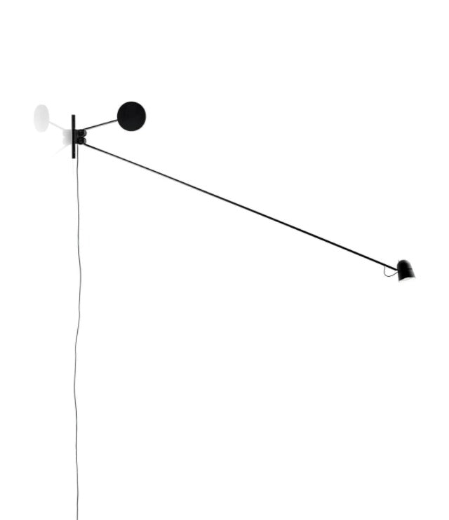 Counterbalance væglampe sort - luceplan Vägglampa