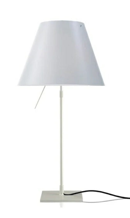 Costanza bordlampe m/dimmer alu/ white - luceplan 
Bordslampa