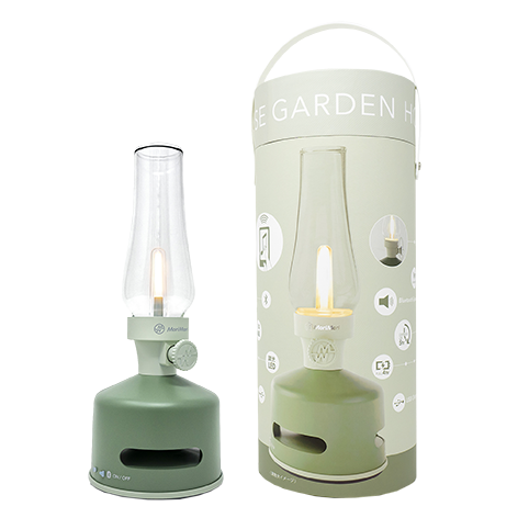 Led lantern speaker grøn Bärbar